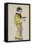 Costume Sketch for Role of Suzuki in First Act of Opera Madame Butterfly, 1904-Giacomo Puccini-Framed Stretched Canvas