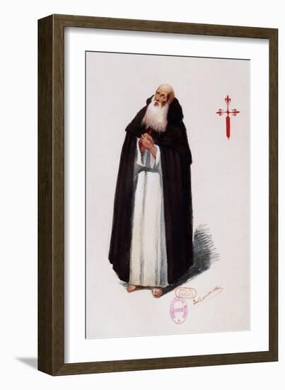 Costume Sketch-Paul Lormier-Framed Giclee Print