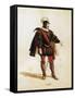 Costume Sketch-Filippo Peroni-Framed Stretched Canvas