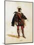 Costume Sketch-Filippo Peroni-Mounted Giclee Print