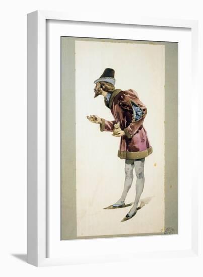 Costume Sketch-Adolfo Hohenstein-Framed Giclee Print