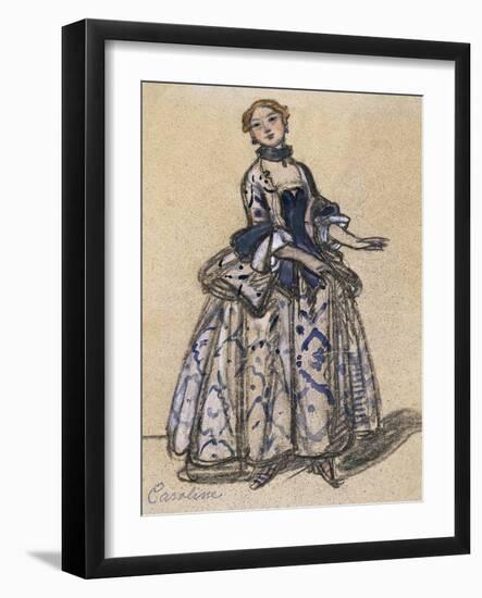 Costume Sketch-Maxime Dethomas-Framed Giclee Print