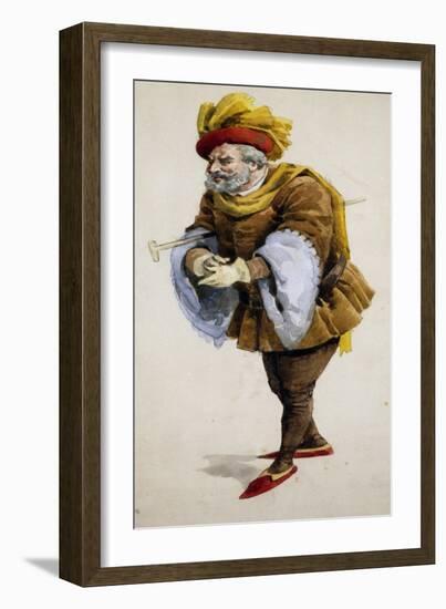 Costume Sketch-Adolfo Hohenstein-Framed Giclee Print