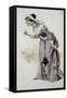 Costume Sketch-Adolfo Hohenstein-Framed Stretched Canvas