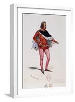 Costume Sketch-Paul Lormier-Framed Giclee Print