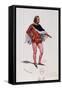Costume Sketch-Paul Lormier-Framed Stretched Canvas