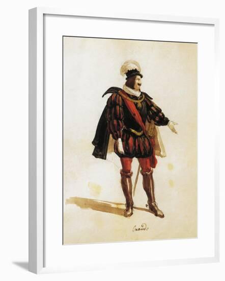 Costume Sketch-Filippo Peroni-Framed Giclee Print