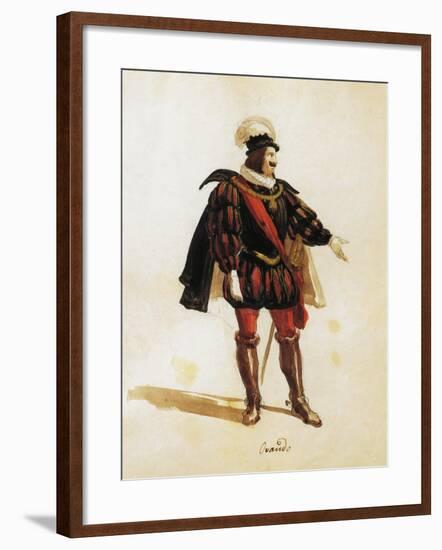 Costume Sketch-Filippo Peroni-Framed Giclee Print