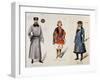 Costume Sketches for Male Characters in Premiere of Opera Fedora-Umberto Giordano-Framed Giclee Print