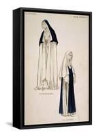 Costume Sketches for Sisters in Suor Angelica-null-Framed Stretched Canvas