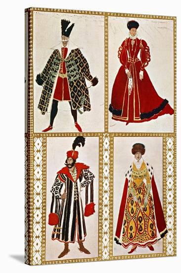 Costume Sketches-Leon Bakst-Stretched Canvas