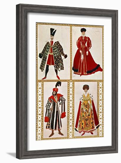 Costume Sketches-Leon Bakst-Framed Giclee Print