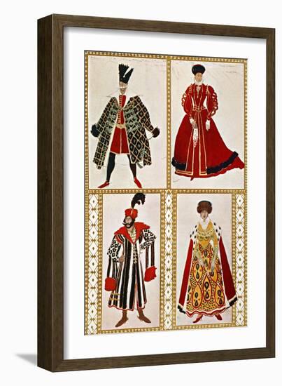 Costume Sketches-Leon Bakst-Framed Giclee Print