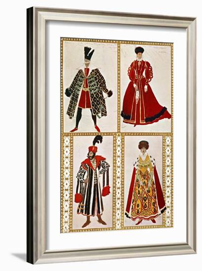 Costume Sketches-Leon Bakst-Framed Giclee Print