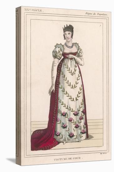 Costume, Woman, Fr. 1800-null-Stretched Canvas