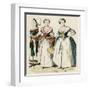 Costume, Women Circa 1780-null-Framed Art Print