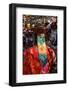 Costumed Dancers at Religious Festivity with Many Visitors, Paro Tshechu, Bhutan-Michael Runkel-Framed Photographic Print