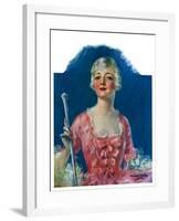 "Costumed Woman,"December 10, 1927-William Haskell Coffin-Framed Giclee Print