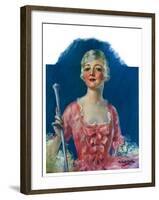 "Costumed Woman,"December 10, 1927-William Haskell Coffin-Framed Giclee Print