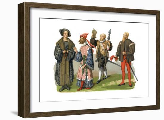 Costumes, 16th Century-Edward May-Framed Giclee Print