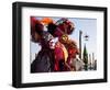 Costumes and Masks During Venice Carnival, Venice, Veneto, Italy, Europe-Carlo Morucchio-Framed Photographic Print