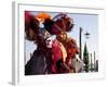 Costumes and Masks During Venice Carnival, Venice, Veneto, Italy, Europe-Carlo Morucchio-Framed Photographic Print