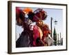 Costumes and Masks During Venice Carnival, Venice, Veneto, Italy, Europe-Carlo Morucchio-Framed Photographic Print