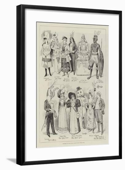 Costumes at the Covent Garden Fancy Dress Ball-null-Framed Giclee Print