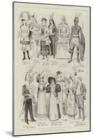 Costumes at the Covent Garden Fancy Dress Ball-null-Mounted Giclee Print