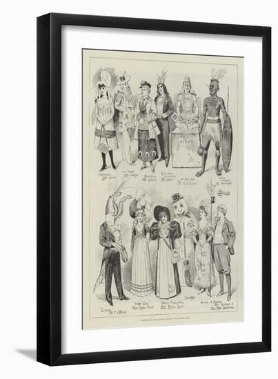 Costumes at the Covent Garden Fancy Dress Ball-null-Framed Premium Giclee Print