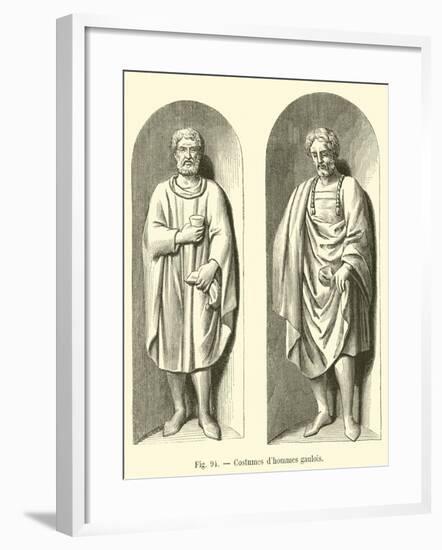 Costumes D'Hommes Gaulois-null-Framed Giclee Print