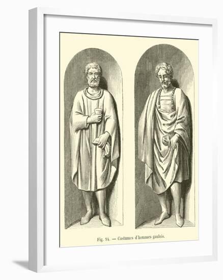 Costumes D'Hommes Gaulois-null-Framed Giclee Print