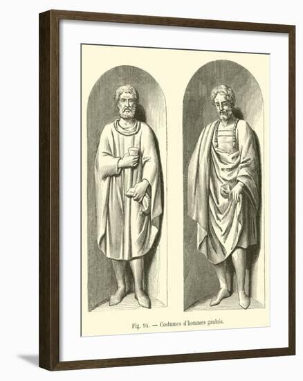 Costumes D'Hommes Gaulois-null-Framed Giclee Print