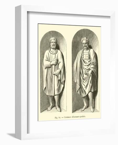 Costumes D'Hommes Gaulois-null-Framed Giclee Print