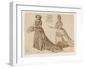 Costumes De Cour, Marie Anne De Baviere-Raphael Jacquemin-Framed Giclee Print