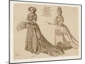 Costumes De Cour, Marie Anne De Baviere-Raphael Jacquemin-Mounted Giclee Print