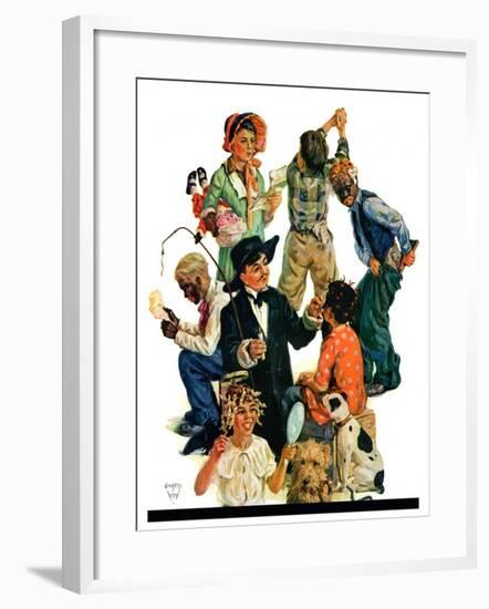 "Costumes for Play,"November 17, 1928-Eugene Iverd-Framed Giclee Print