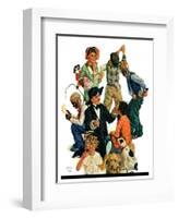 "Costumes for Play,"November 17, 1928-Eugene Iverd-Framed Giclee Print