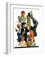 "Costumes for Play,"November 17, 1928-Eugene Iverd-Framed Giclee Print