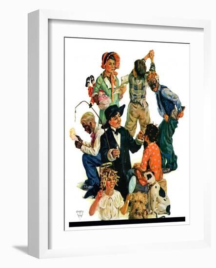 "Costumes for Play,"November 17, 1928-Eugene Iverd-Framed Giclee Print