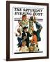 "Costumes for Play," Saturday Evening Post Cover, November 17, 1928-Eugene Iverd-Framed Giclee Print