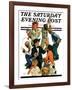 "Costumes for Play," Saturday Evening Post Cover, November 17, 1928-Eugene Iverd-Framed Giclee Print