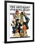 "Costumes for Play," Saturday Evening Post Cover, November 17, 1928-Eugene Iverd-Framed Giclee Print