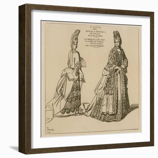 Costumes from 1694-5-Raphael Jacquemin-Framed Giclee Print