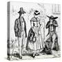 Costumes from Correze (Limousin), 1835, from Picturesque France by Hugo-null-Stretched Canvas