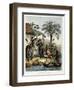 Costumes of Bahia, from 'Picturesque Voyage to Brazil', 1835-Johann Moritz Rugendas-Framed Giclee Print