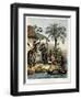 Costumes of Bahia, from 'Picturesque Voyage to Brazil', 1835-Johann Moritz Rugendas-Framed Giclee Print