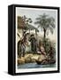 Costumes of Bahia, from 'Picturesque Voyage to Brazil', 1835-Johann Moritz Rugendas-Framed Stretched Canvas