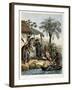 Costumes of Bahia, from 'Picturesque Voyage to Brazil', Published, 1835-Johann Moritz Rugendas-Framed Giclee Print