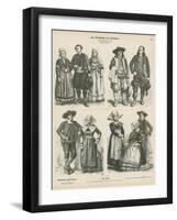 Costumes of Brittany, Late 19th Century-null-Framed Giclee Print